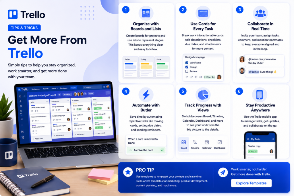 Trello review – Kanban board pricing, task management features, and project tracking software for small business