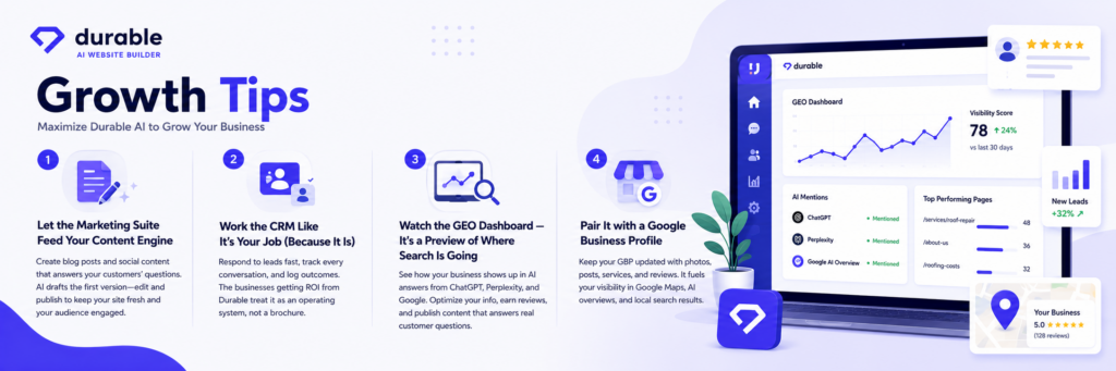 Durable AI Website Builder: From Zero to Live Website in 30 Seconds — Full Review, Setup Walkthrough, and Growth Tips