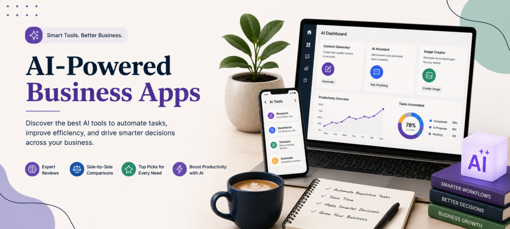 AI-powered business tools for growth: Reviews, guides, tips and rankings.