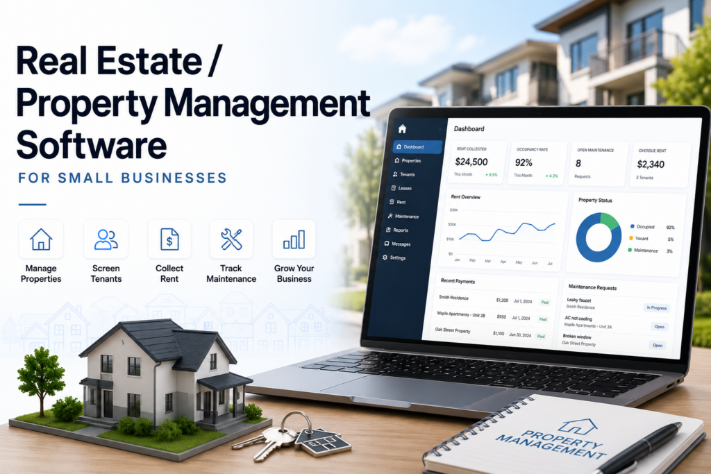 Real Estate and property management apps for small businesses, reviews, quick start guides, tips and tricks