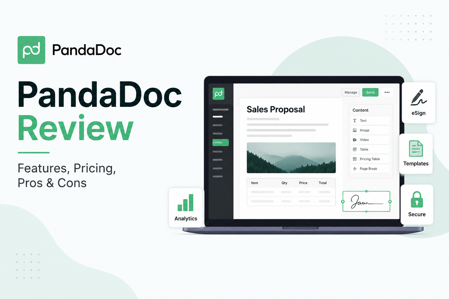 PandaDoc review 2026 – document automation, e-signature software, and proposal management platform for small business