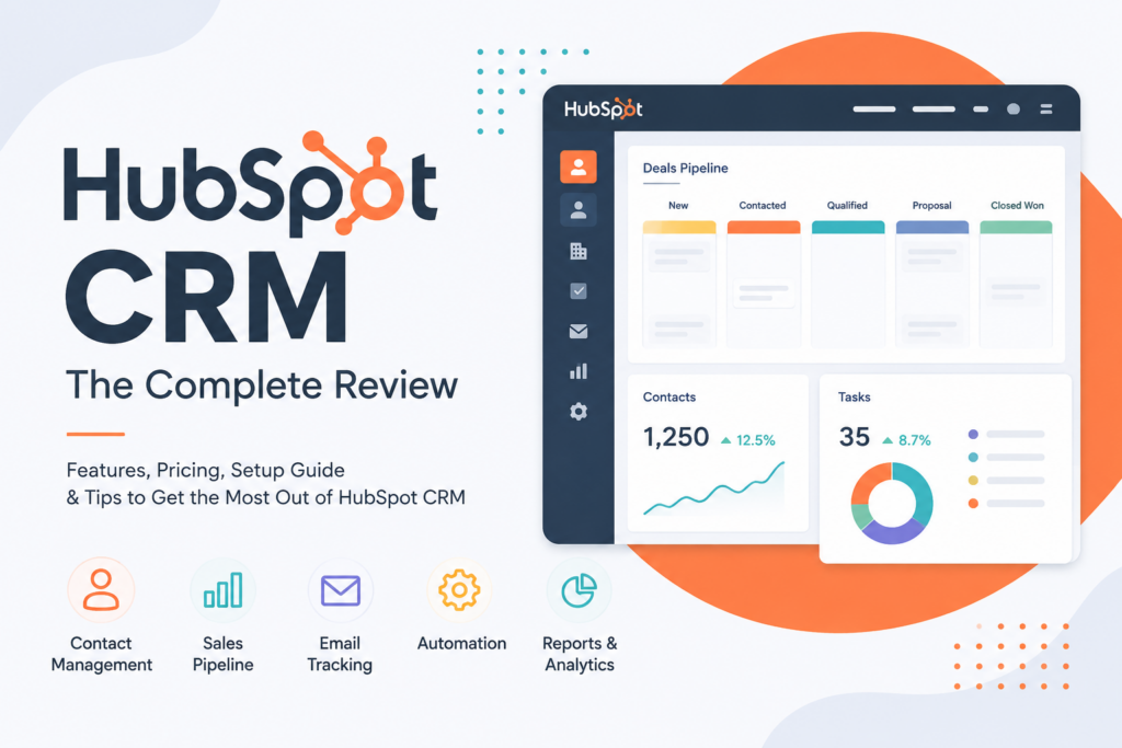 HubSpot CRM review 2026 – free CRM software, pricing plans, and sales automation platform for small business
