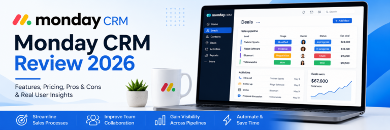 monday CRM review 2026 – pricing, pipeline management, and AI sales tools for small business teams
