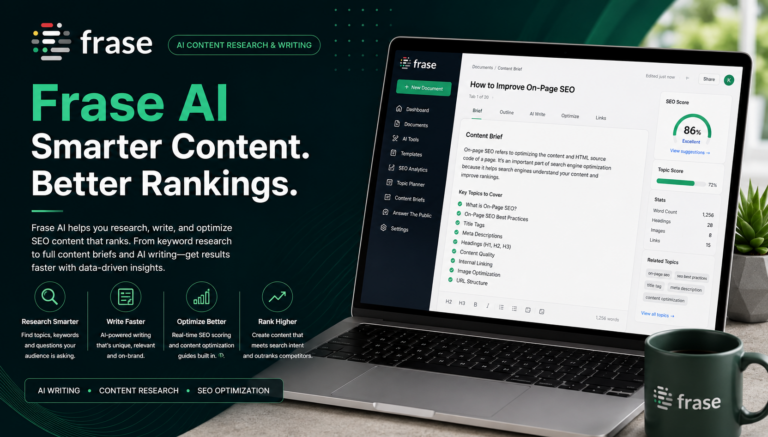 Frase review 2026 – SEO content optimization pricing, AI content briefs, and GEO visibility tracking for small business