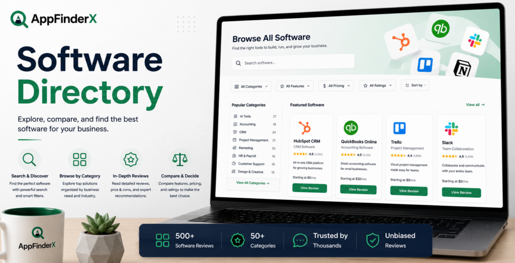 appfinderx.com Software Directory for Small businesses