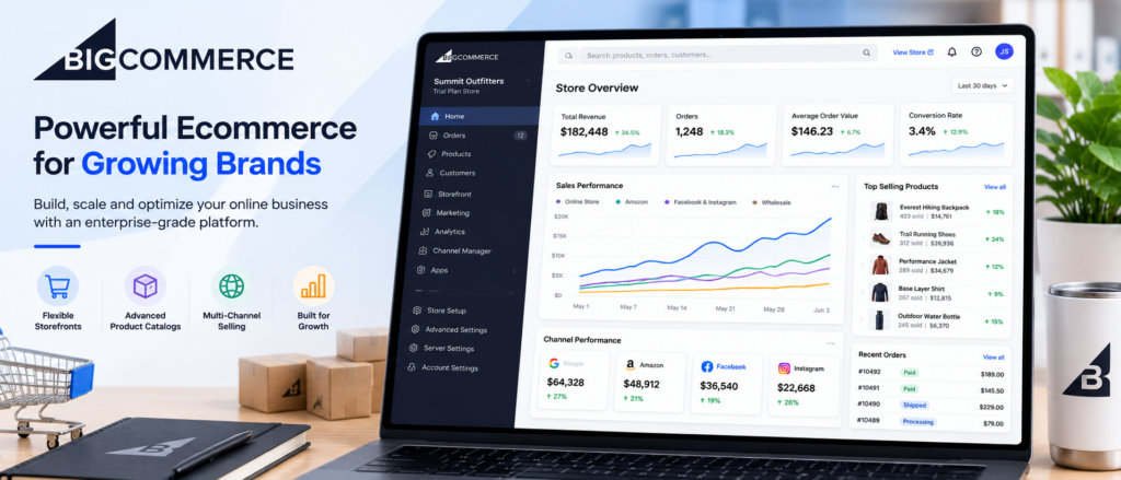 BigCommerce review – ecommerce platform pricing, B2B features, and multi-channel selling for small business
