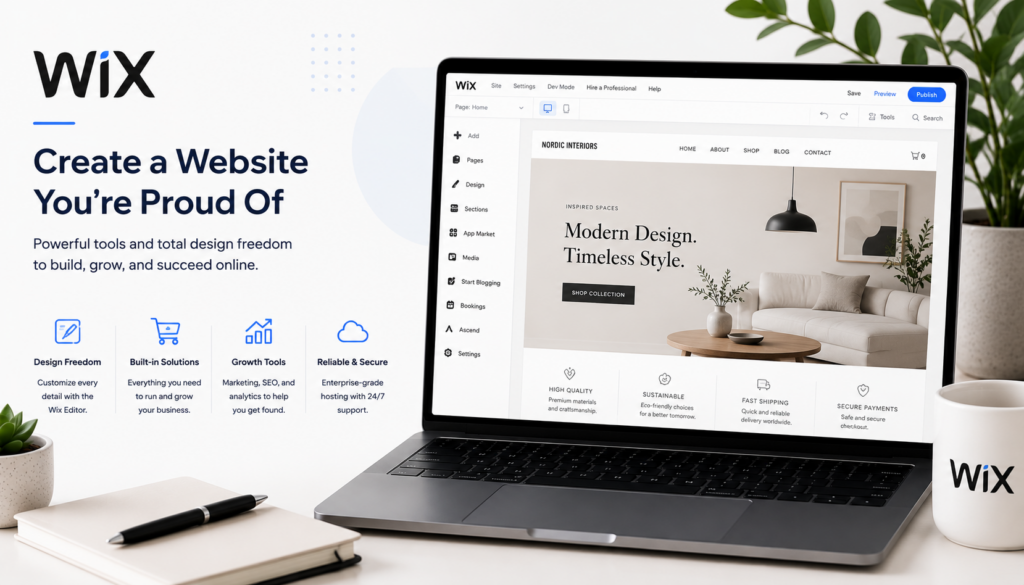 Wix review – website builder pricing, ecommerce features, and design tools for small business online stores