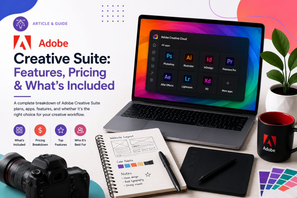 Adobe Creative Cloud review, Adobe Creative Cloud pricing, Photoshop pricing, Illustrator pricing, Adobe Creative Cloud vs Figma, Creative Cloud All Apps, Adobe Firefly AI, graphic design software for small business, Adobe subscription cost, Creative Cloud alternatives