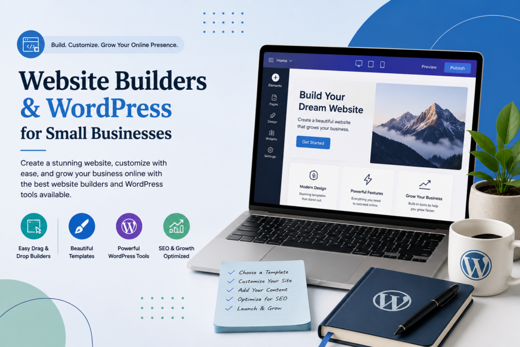 website builders and wordpress for small businesses